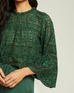 Veronica Beard Emmalyn Eyelet Top New Arrivals