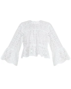 Veronica Beard Emmalyn Eyelet Top New Arrivals