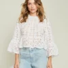 Veronica Beard Emmalyn Eyelet Top New Arrivals