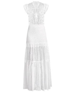 Veronica Beard Satori Eyelet Maxi Dress