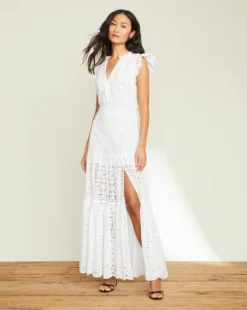 Veronica Beard Satori Eyelet Maxi Dress