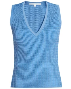 Veronica Beard Sid Sleeveless V-Neck Pullover New Arrivals