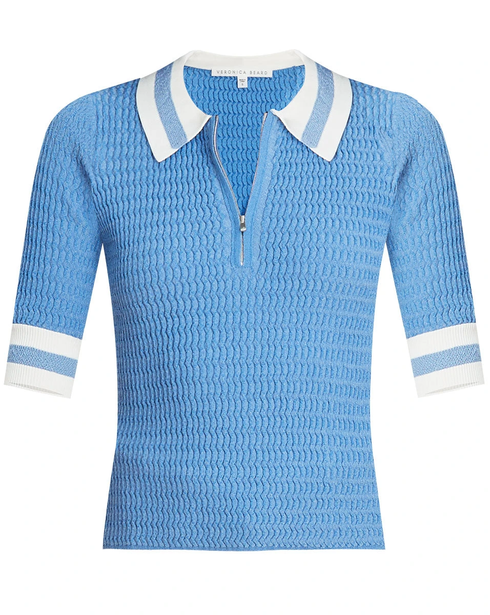 Veronica Beard Jorja Half Zip Polo Veronica Beard Jorja Half Zip Polo