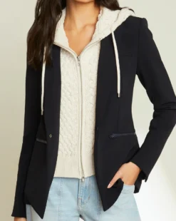 Veronica Beard New Arrivals Stasia Knit Hoodie Dickey