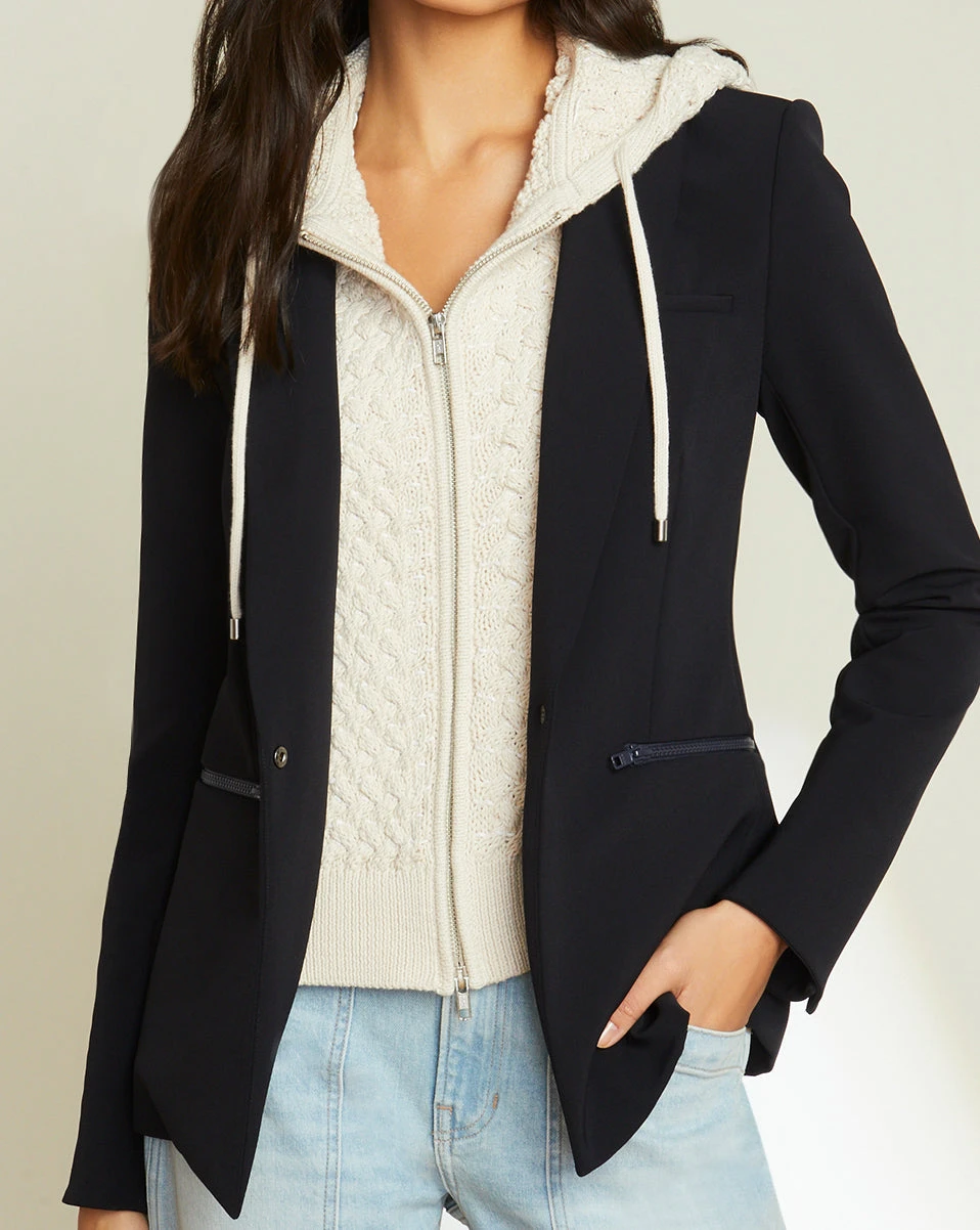 Veronica Beard New Arrivals Stasia Knit Hoodie Dickey Veronica Beard New Arrivals Stasia Knit Hoodie Dickey