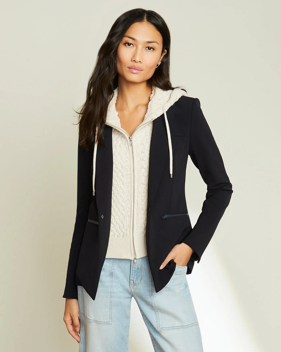 Veronica Beard New Arrivals Stasia Knit Hoodie Dickey Veronica Beard New Arrivals Stasia Knit Hoodie Dickey