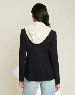 Veronica Beard New Arrivals Stasia Knit Hoodie Dickey
