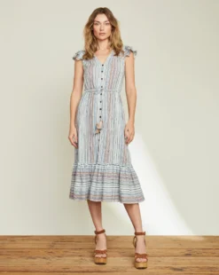 Veronica Beard New Arrivals Tinzia Striped Dress