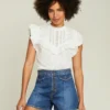 Veronica Beard Tamsyn Ruffled Top New Arrivals 1 Veronica Beard Tamsyn Ruffled Top New Arrivals