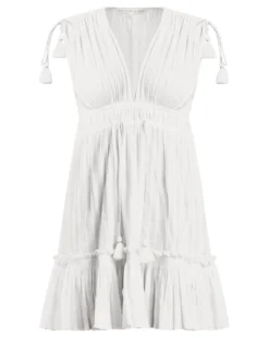 Veronica Beard Rebeccah Lurex-Striped Dress 5 Veronica Beard Rebeccah Lurex-Striped Dress