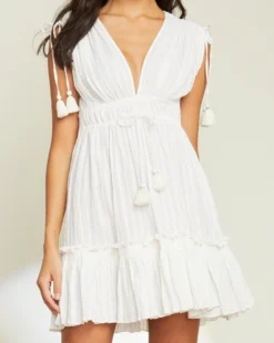 Veronica Beard Rebeccah Lurex-Striped Dress 4 Veronica Beard Rebeccah Lurex-Striped Dress