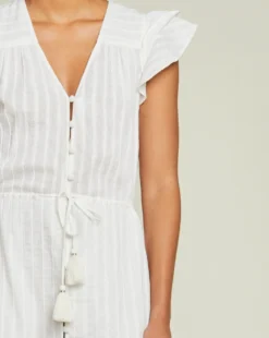 Veronica Beard New Arrivals Tinzia Lurex-Striped Dress