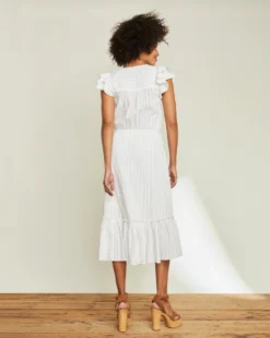 Veronica Beard New Arrivals Tinzia Lurex-Striped Dress