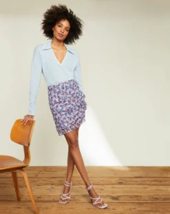 Veronica Beard Spencer Abstract-Print Skirt