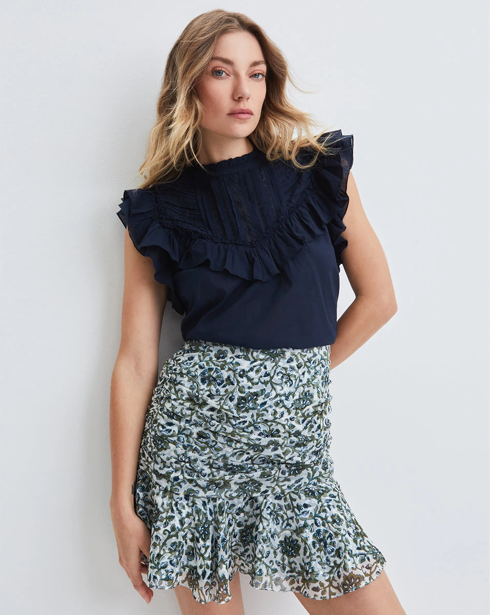 Veronica Beard Taras Floral Skirt New Arrivals Veronica Beard Taras Floral Skirt New Arrivals