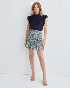 Veronica Beard Taras Floral Skirt New Arrivals 4 Veronica Beard Taras Floral Skirt New Arrivals