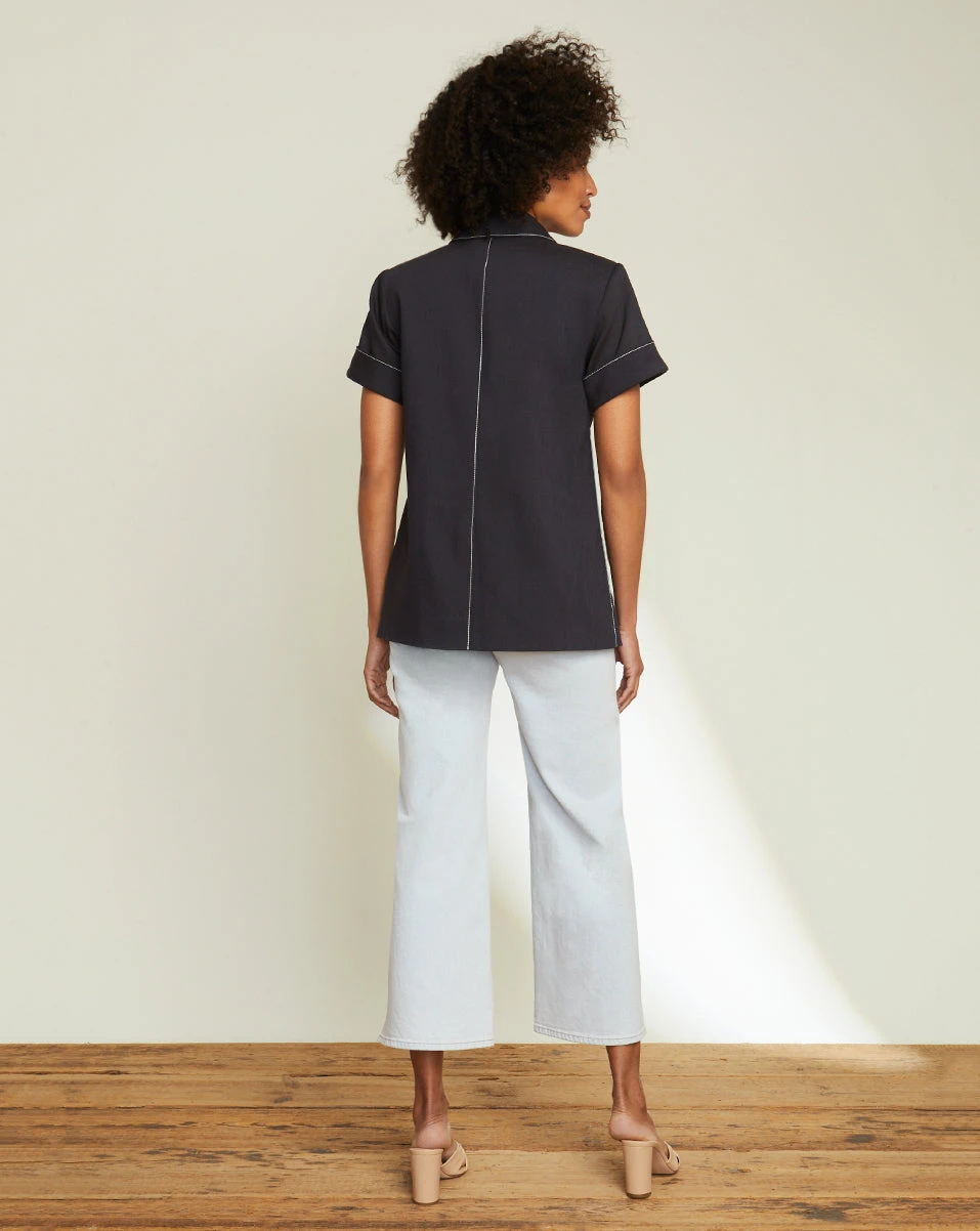 Veronica Beard New Arrivals Hastings Short-Sleeve Dickey Jacket Veronica Beard New Arrivals Hastings Short-Sleeve Dickey Jacket