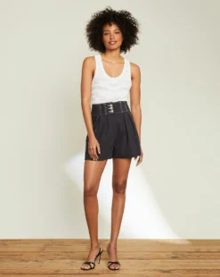 Veronica Beard New Arrivals Alicia Linen Short