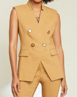 Veronica Beard New Arrivals Amika Linen Vest