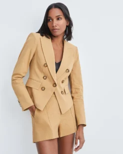 Veronica Beard New Arrivals Diego Linen Dickey Jacket