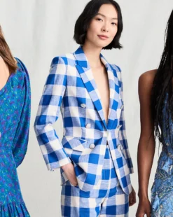 Veronica Beard New Arrivals Bexley Plaid Dickey Jacket