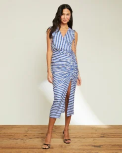 Veronica Beard New Arrivals Teagan Striped Dress 4 Veronica Beard New Arrivals Teagan Striped Dress