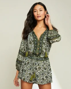 Veronica Beard Mariah Boho-Floral Romper New Arrivals 4 Veronica Beard Mariah Boho-Floral Romper New Arrivals
