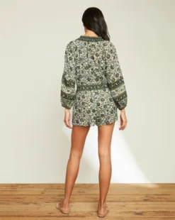 Veronica Beard Mariah Boho-Floral Romper New Arrivals