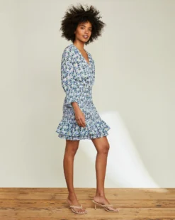 Veronica Beard Darrah Smocked Dress New Arrivals