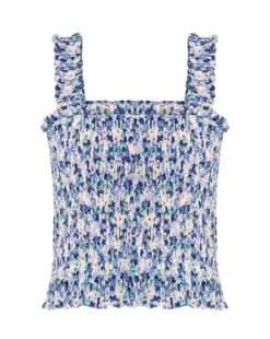 Veronica Beard New Arrivals Averie Smocked Tank