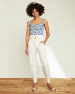 Veronica Beard New Arrivals Averie Smocked Tank