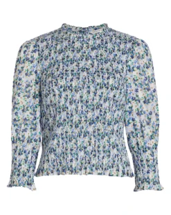 Veronica Beard Kali Smocked Top 4 Veronica Beard Kali Smocked Top