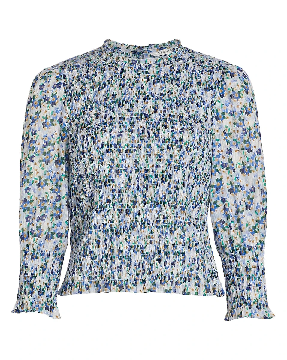 Veronica Beard Kali Smocked Top Veronica Beard Kali Smocked Top