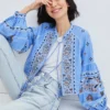 Veronica Beard Rivoli Embellished Linen Jacket 2 Veronica Beard Rivoli Embellished Linen Jacket