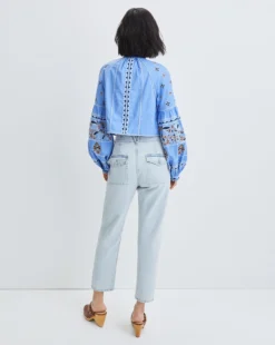 Veronica Beard Rivoli Embellished Linen Jacket