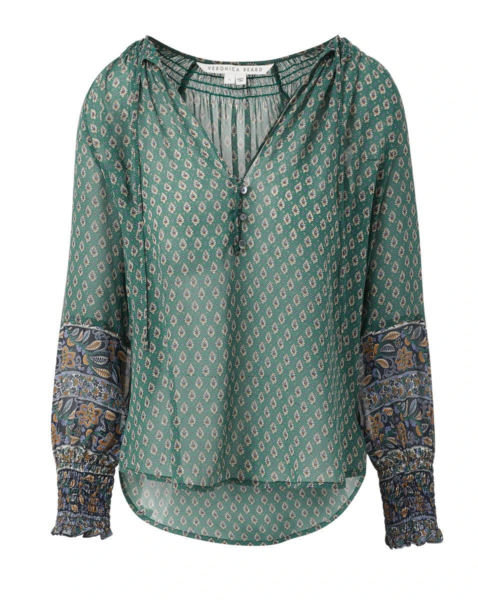Veronica Beard Amato Printed Top Veronica Beard Amato Printed Top