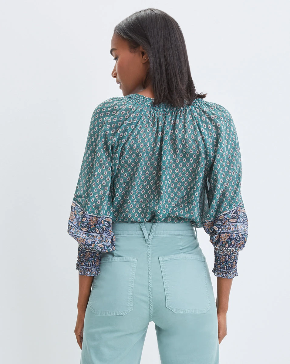 Veronica Beard Amato Printed Top Veronica Beard Amato Printed Top