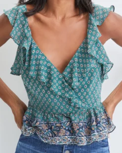 Veronica Beard Randa Printed Top