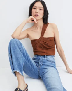 Veronica Beard Belinda One-Shoulder Jacquard Top Clothing 10 Veronica Beard Belinda One-Shoulder Jacquard Top Clothing