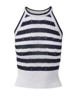 Veronica Beard Dera Knit Top Clothing