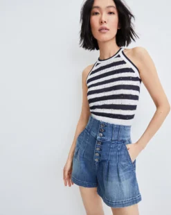 Veronica Beard Dera Knit Top Clothing