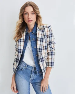 Veronica Beard Hosanna Plaid Dickey Jacket Clothing