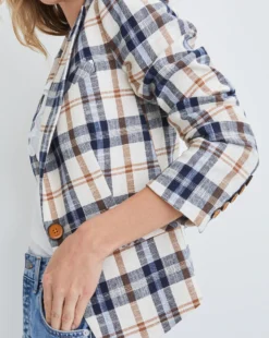 Veronica Beard Hosanna Plaid Dickey Jacket Clothing