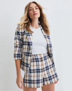 Veronica Beard Jazmin Plaid Short Clothing 5 Veronica Beard Jazmin Plaid Short Clothing