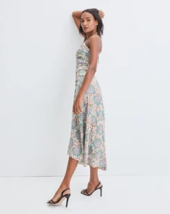 Veronica Beard Aldana Medallion-Floral Dress