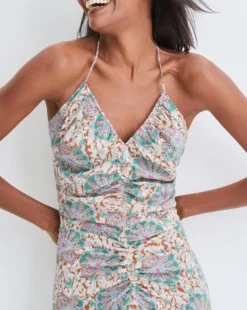 Veronica Beard Aldana Medallion-Floral Dress