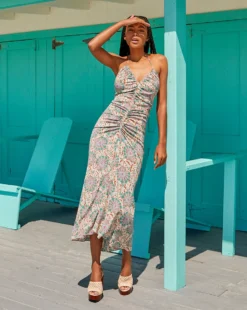 Veronica Beard Aldana Medallion-Floral Dress