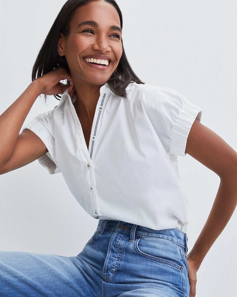 Veronica Beard Clothing Matera Button-Down Shirt Veronica Beard Clothing Matera Button-Down Shirt