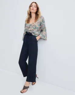 Veronica Beard Azel Medallion-Floral Tiered Top