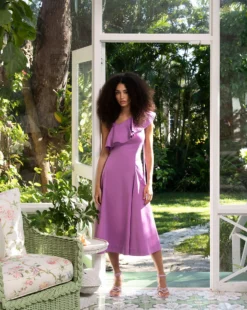 Veronica Beard Beilla One-Shoulder Dress Clothing